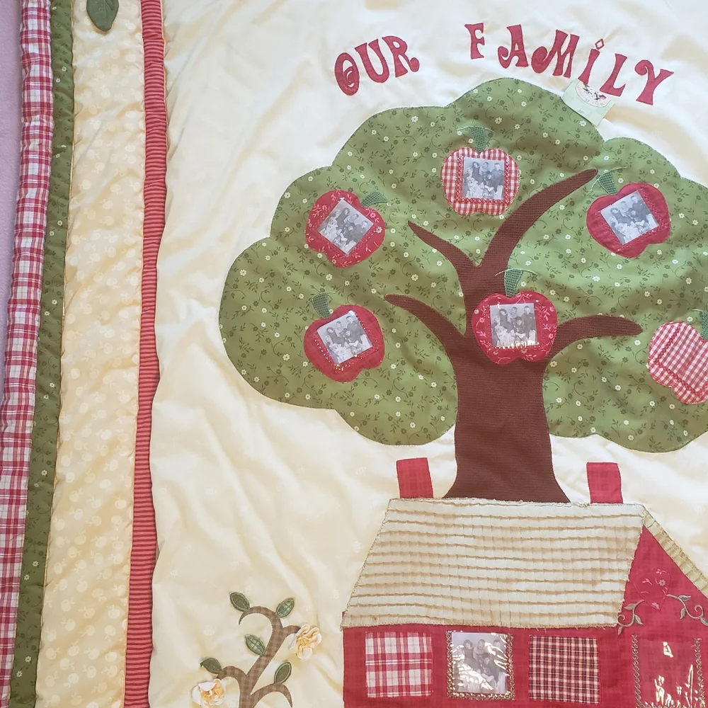 Apple Blossom Photo Crib Blanket Our Family Tree 50